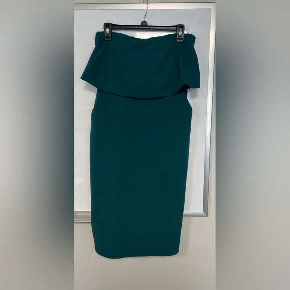 Lulus Lots of Love Emerald Green Strapless Midi Dress- Size Medium - Picture 3 of 5